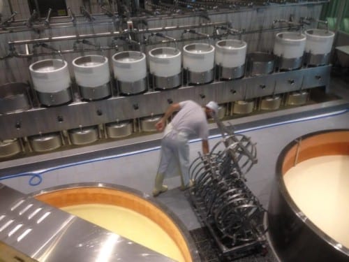Gruyeres cheese factory